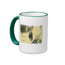 Distressed Border 2-sided Ringer Mug
