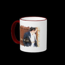 Distressed Border - 2-sided Ringer Mug