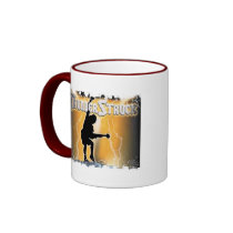Distressed Border - 2-sided Ringer Mug