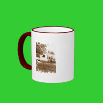 Distressed Border - 2-sided Ringer Mug