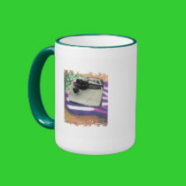 Distressed Border 2-sided Ringer Mug