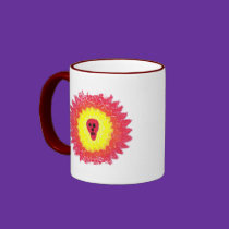 Distressed Border - 2-sided Ringer Mug