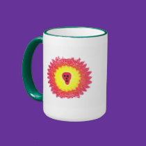 Distressed Border 2-sided Ringer Mug