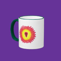 Distressed Border 2-sided Ringer Mug