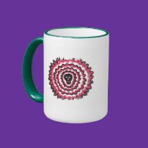 Distressed Border 2-sided Ringer Mug