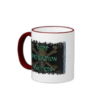 Distressed Border - 2-sided Ringer Mug by syndicated Distressed Border - 2-sided Ringer Mug
