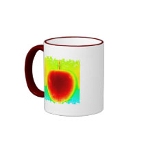 Distressed Border - 2-sided Ringer Mug by joacreations Distressed Border - 2-sided Ringer Mug