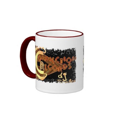 Distressed Border - 2-sided Ringer Mug by connectionrecord