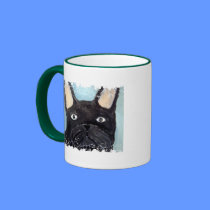 Distressed Border 2-sided Ringer Mug