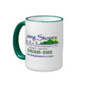 Distressed Border 2-sided Ringer Mug by lsmgrundy Distressed Border 2-sided Ringer Mug