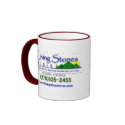 Distressed Border - 2-sided Ringer Mug by lsmgrundy Distressed Border - 2-sided Ringer Mug
