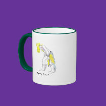 Distressed Border 2-sided Ringer Mug mugs