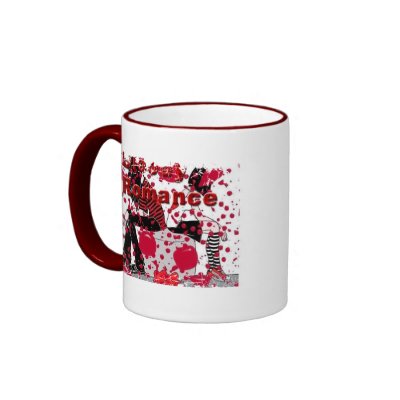 Distressed Border - 2-sided Ringer Mug by bloodyromance666