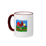 Distressed Border - 2-sided Ringer Mug