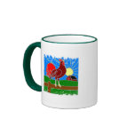 Distressed Border 2-sided Ringer Mug