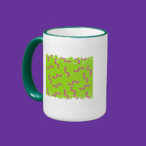 Distressed Border 2-sided Ringer Mug