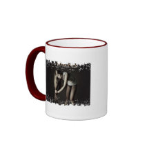 Distressed Border - 2-sided Ringer Mug