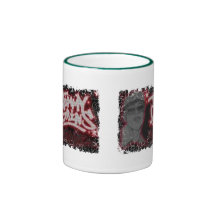 Distressed Border 2-sided Ringer Mug