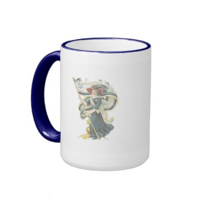 Distressed Border 2-sided Ringer Mug - Customized by eelkat