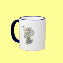 Distressed Border 2-sided Ringer Mug - Customized