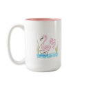 Distressed Border 2-sided Ringer Mug - Customized by eelkat Distressed Border 2-sided Ringer Mug - Customized