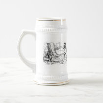 Distressed Border Stein Mugs