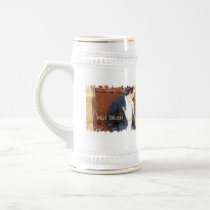 Distressed Border Stein mugs