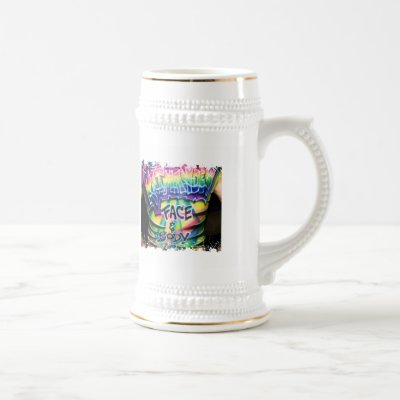 Distressed Border Stein Mug by KatmandewFBA