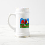 Distressed Border Stein Mugs