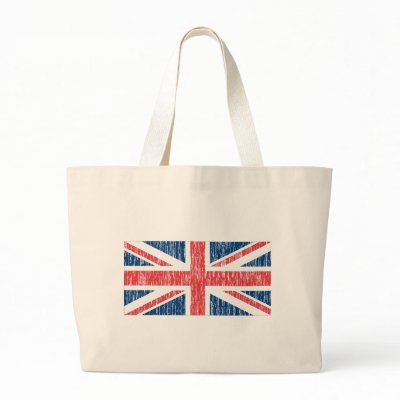 Distressed British flag Bags by worldflagtshirts