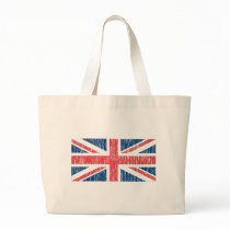 Distressed British flag bags by worldflagtshirts Distressed British flag bags