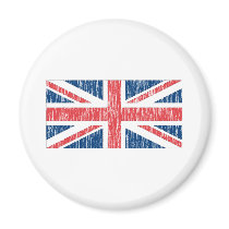Distressed British flag magnets
