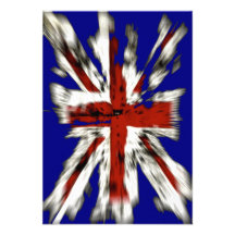 Distressed British Union Jack Custom Invitation