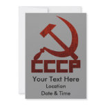 Distressed CCCP with Hammer &amp; Sickle Custom Announcements