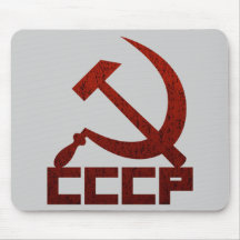 Distressed CCCP with Hammer & Sickle Mouse Pad
