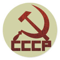 Distressed CCCP with Hammer & Sickle Stickers