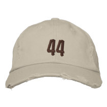 Distressed Chino Embroidered Baseball Cap