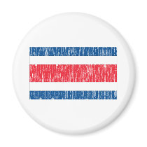 Distressed Costa Rican Flag magnets