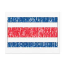 Distressed Costa Rican Flag postcards by worldflagtshirts Distressed Costa Rican Flag postcards