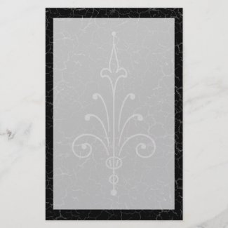 Distressed Cracked Marble Gothic Stationery stationery