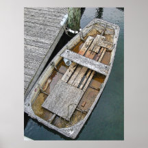 Distressed Dinghy - York Harbor, Maine Poster