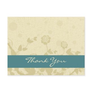 Distressed Elegance Thank You Postcards postcard