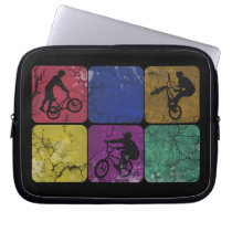 Distressed Freestyle Biker laptop sleeve electronics sleeves