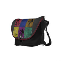 Distressed Freestyle Biker Messenger Bag rickshaw messenger bags