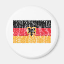 Distressed German Flag Fridge Magnet