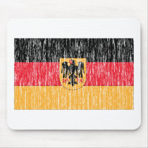 Distressed German Flag mousepads by worldflagtshirts Distressed German Flag mousepads