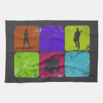 Distressed Grunge Band kitchen tea towel kitchen towels