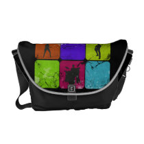 Distressed Grunge Band Messenger Bag rickshaw messenger bags