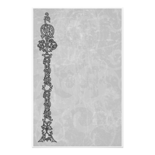 Distressed Grunge Elegance Gothic Stationery | Zazzle