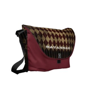Distressed Grunge Swirl Diamond Argyle Pattern rickshawmessengerbag